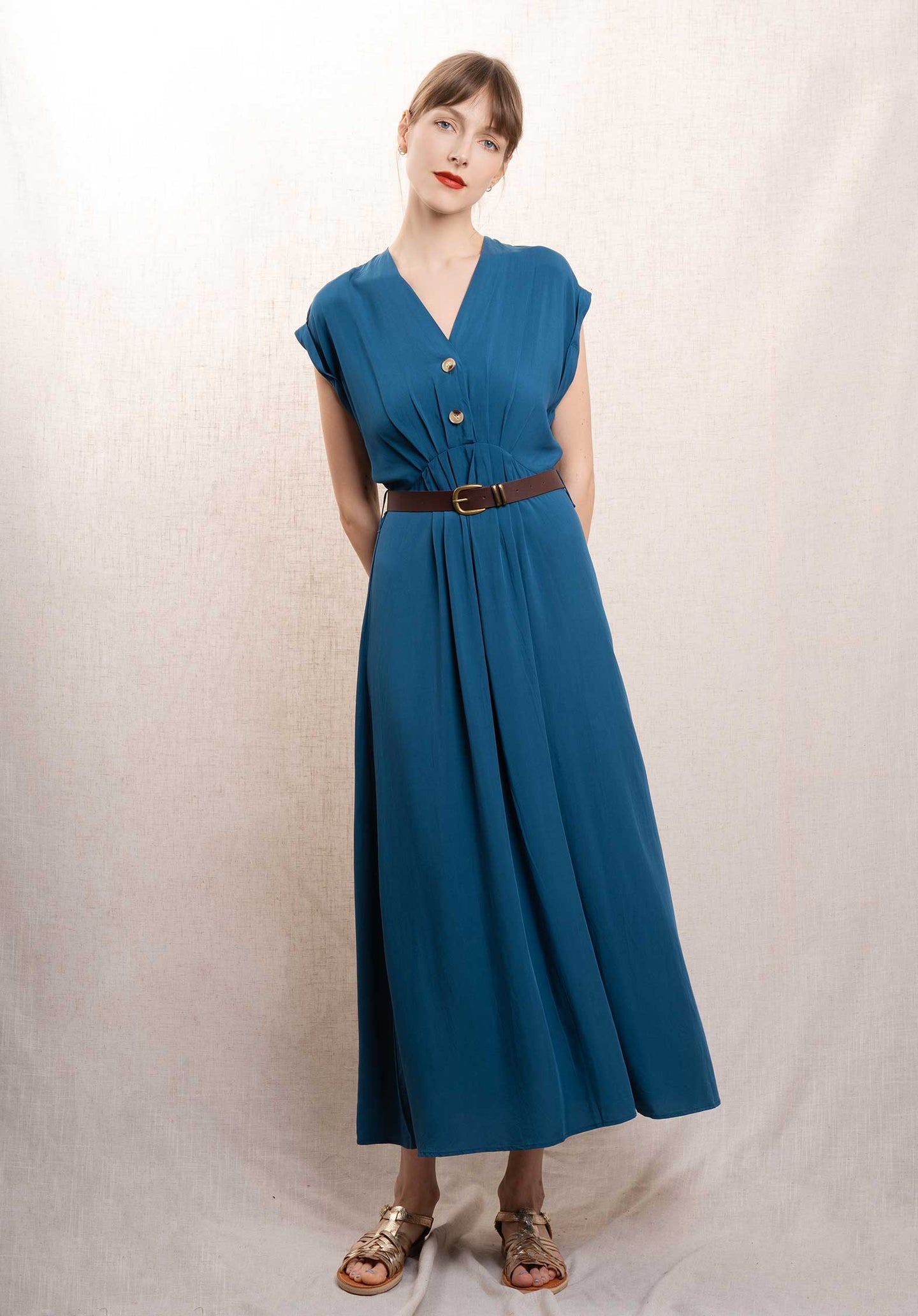 Dress Sc301 Blue