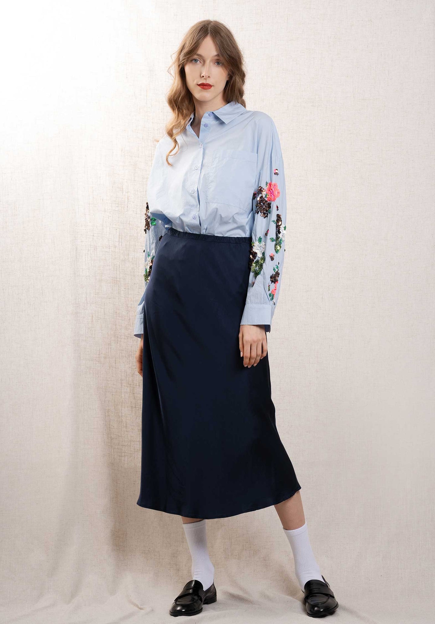 Blouse Gristle Blue-Monday