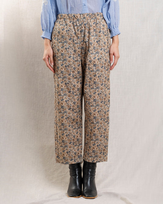 Pants 96963 Beige-Floral