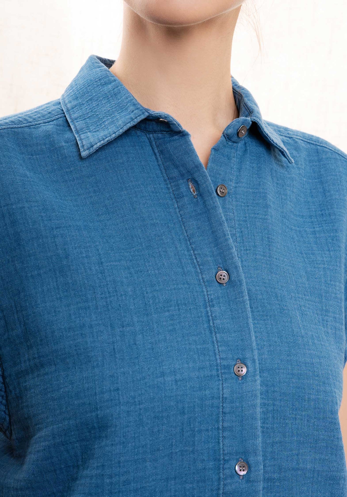 Denim Shirt Cara Bbcb616 02-Medium-Bleach