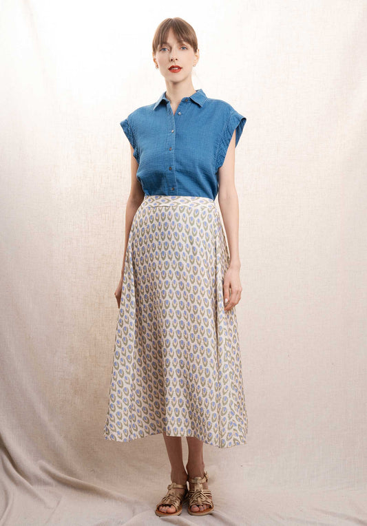 Denim Shirt Cara Bbcb616 02-Medium-Bleach