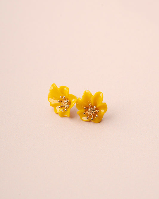 Earring Rhododendron Ear Yellow