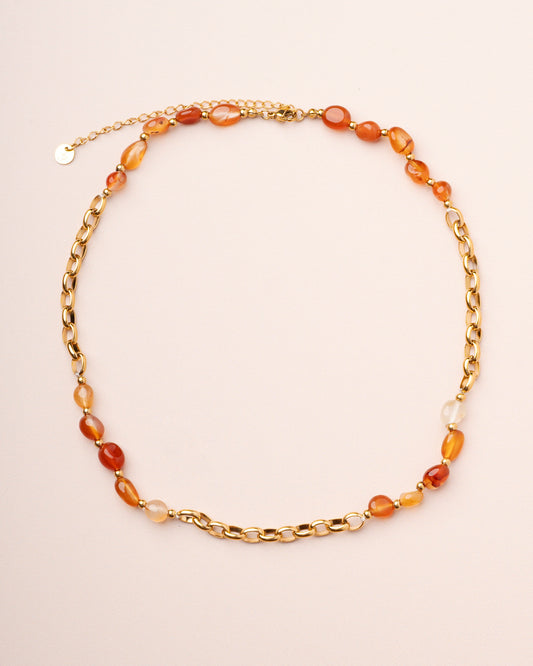Necklace Sophie Cornaline Orange