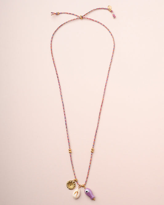 Necklace Carpe Necklace Purple-Ceramic-Fish