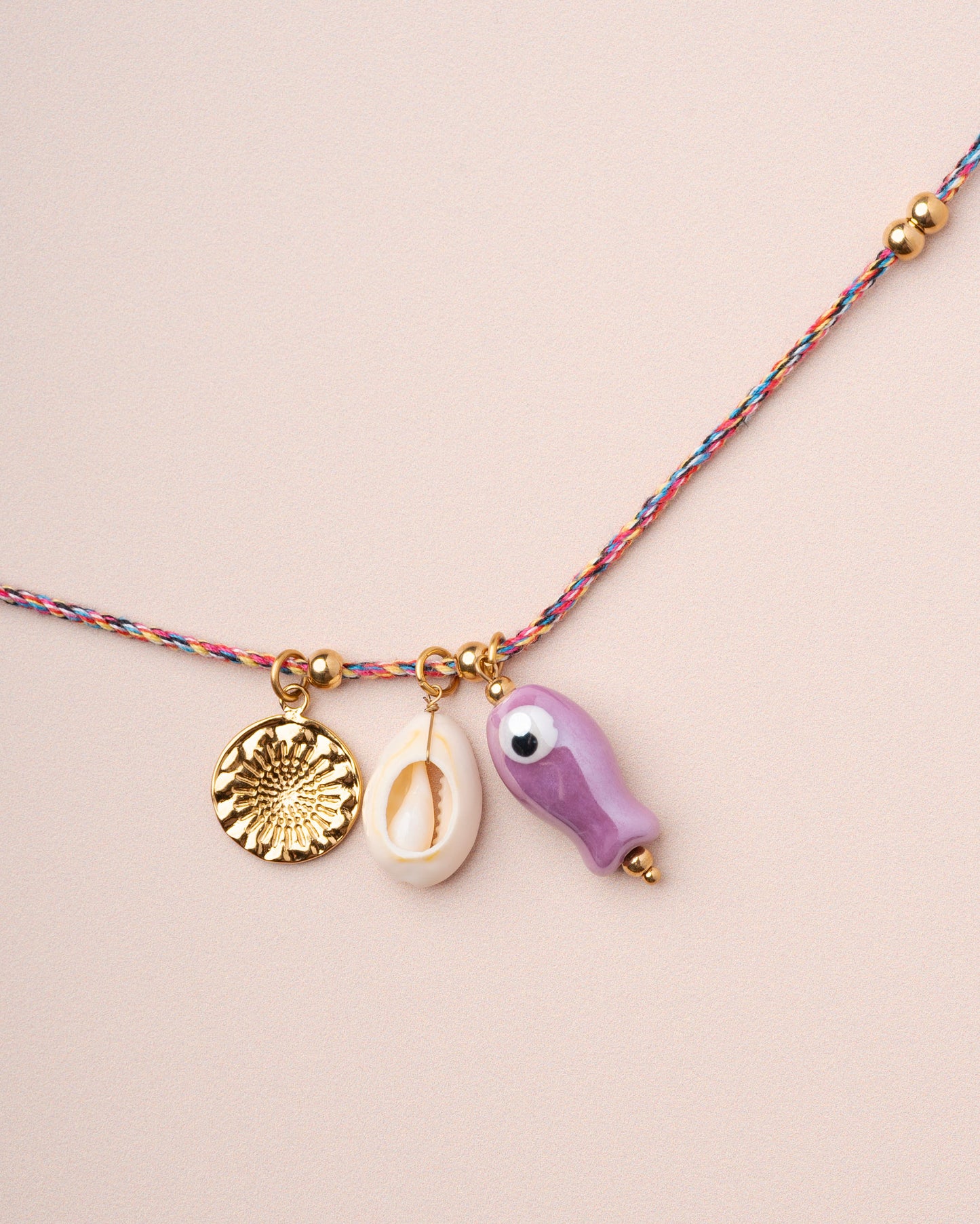 Necklace Carpe Necklace Purple-Ceramic-Fish