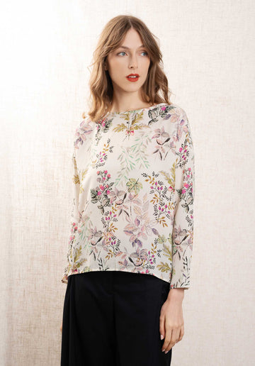 Blouse Alonso L Alonso Ls Blouse Bianco-Multic