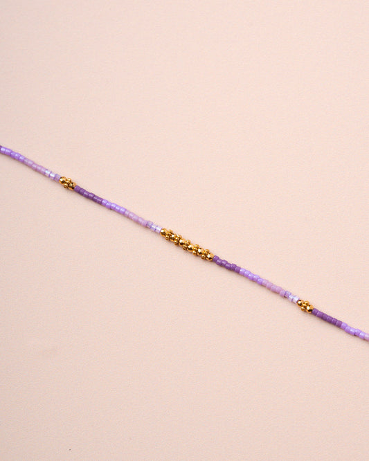 Necklace Armene Bead Neck Violet