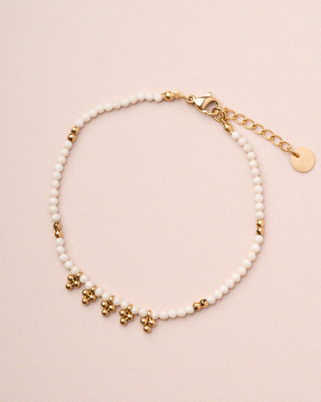 Bracelet Akar Stone Brace White