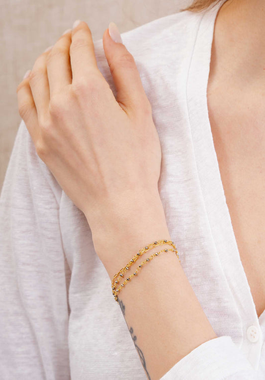 Bracelet 2britp Pyrite