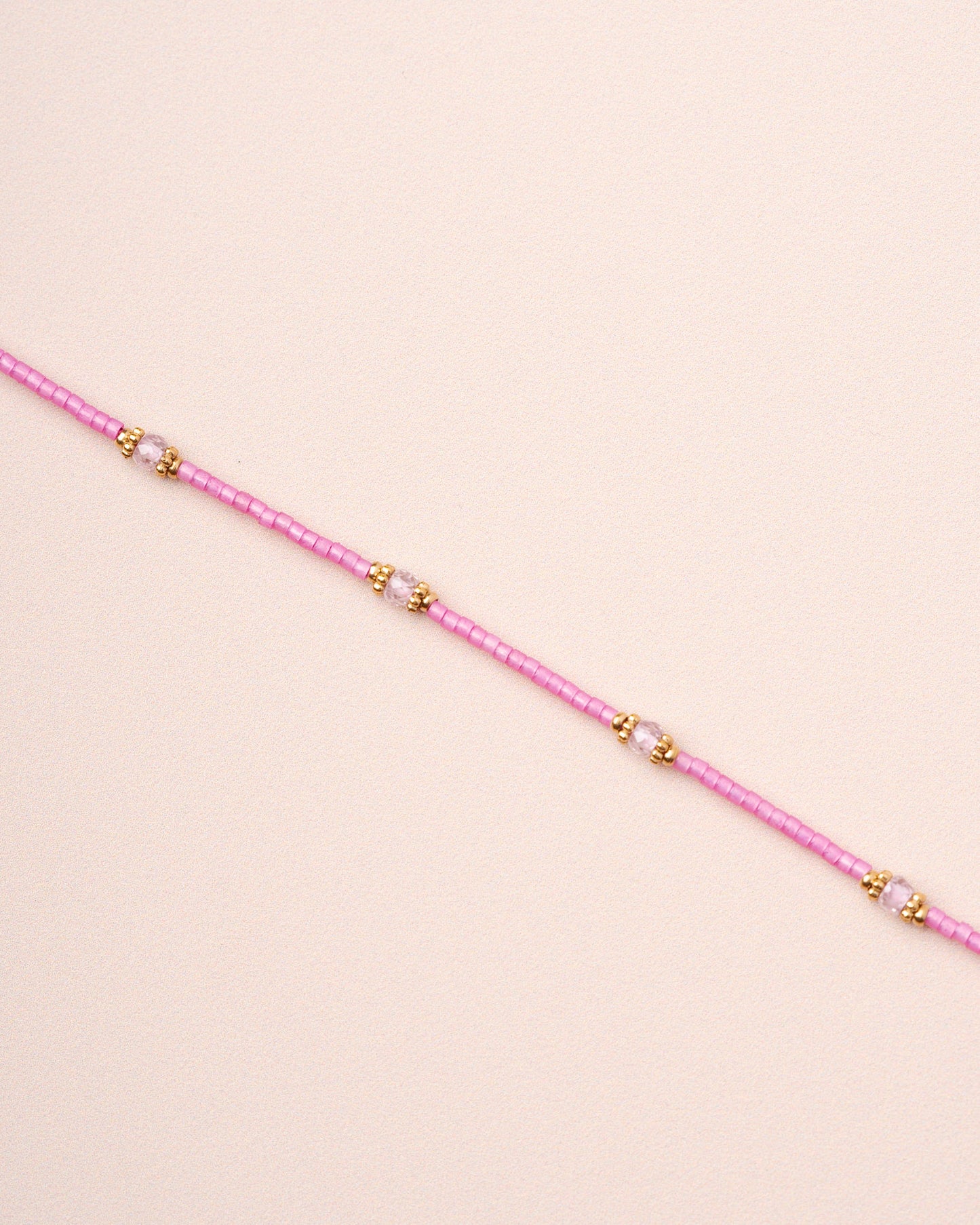 Bracelet Meillet Bead Br Fushia