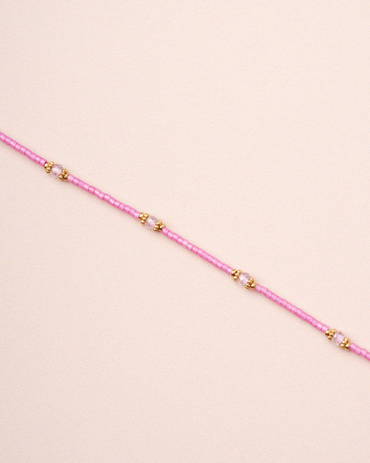 Bracelet Meillet Bead Br Fushia