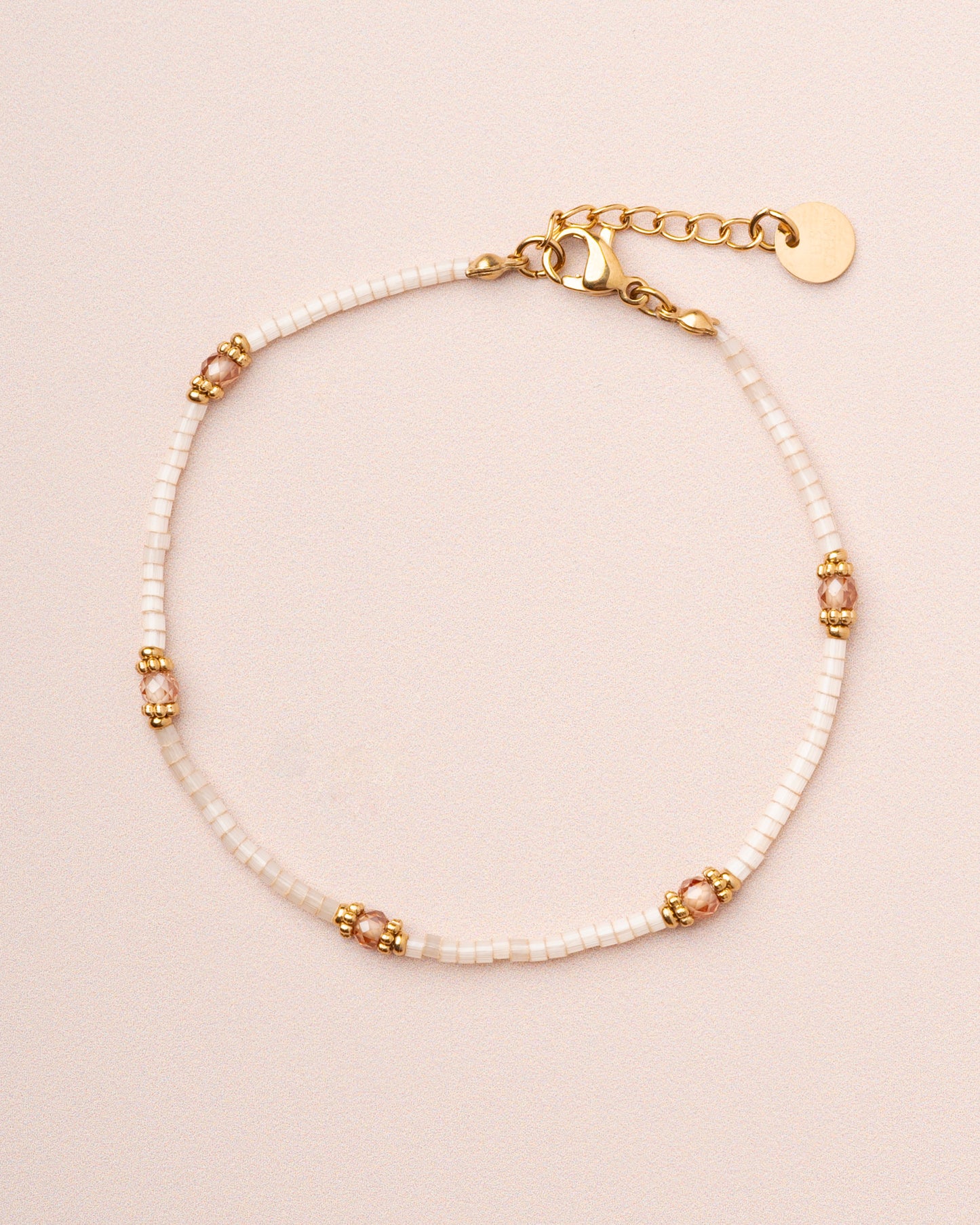 Bracelet Meillet Bead Br White