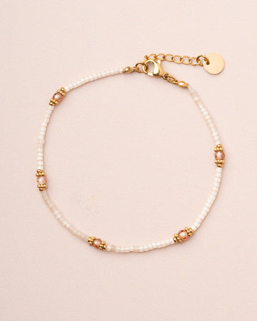 Bracelet Meillet Bead Br White