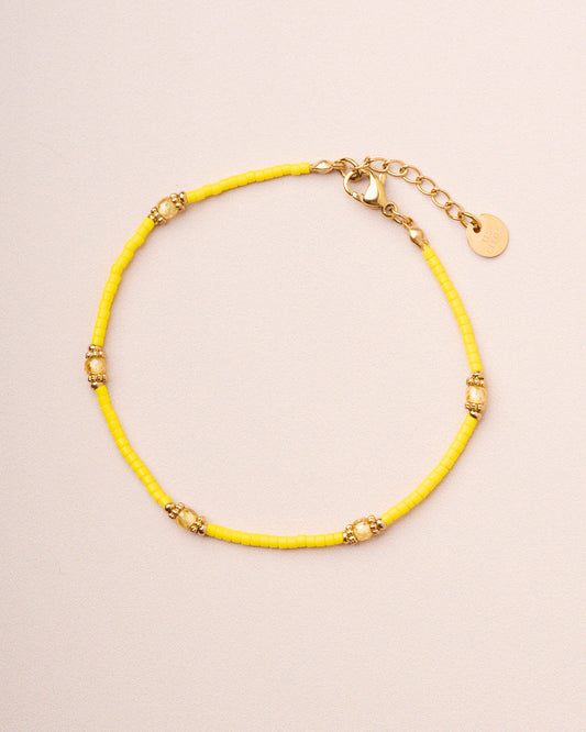Bracelet Meillet Bead Br Yellow