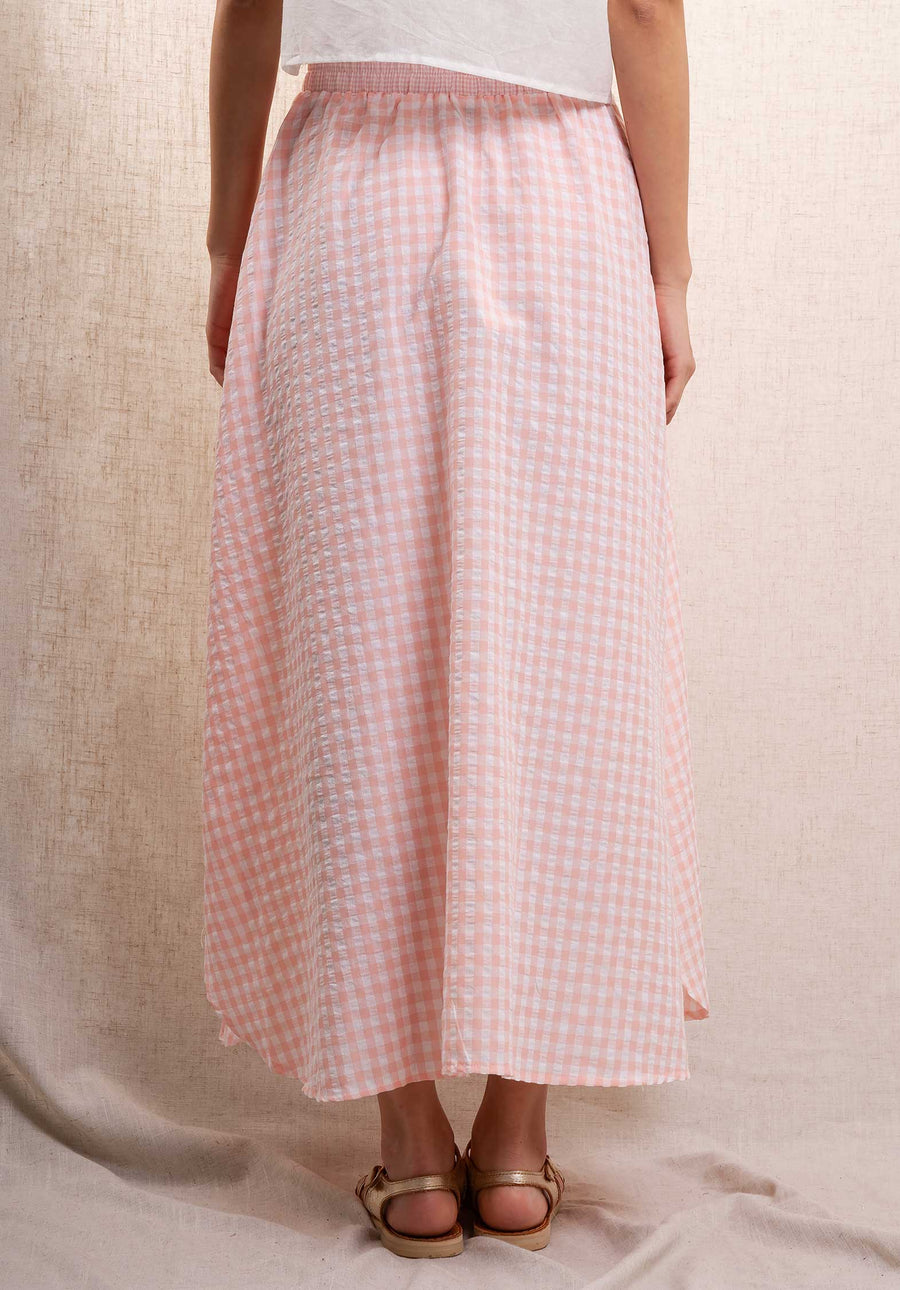 Skirt 6291 Pink-White