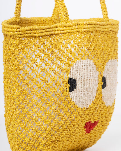 Women's Jute Beach Bag – Sweetheart Peach | Eco-Friendly Summer Tote