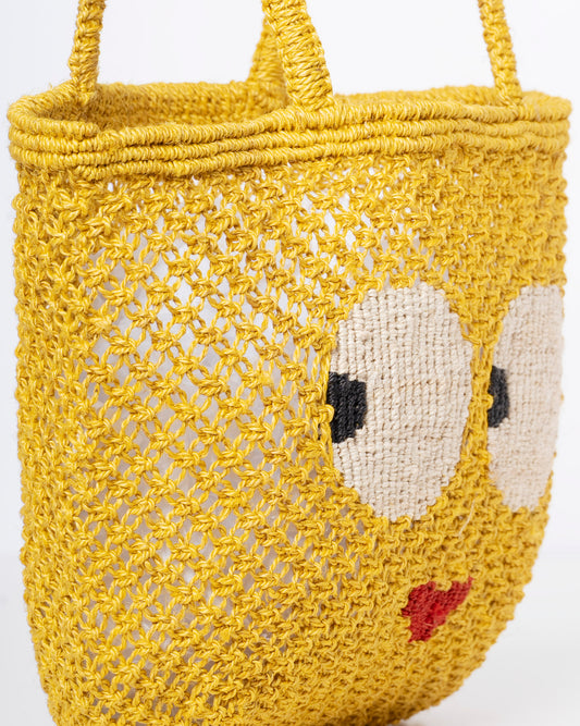 Women's Jute Beach Bag – Sweetheart Peach | Eco-Friendly Summer Tote