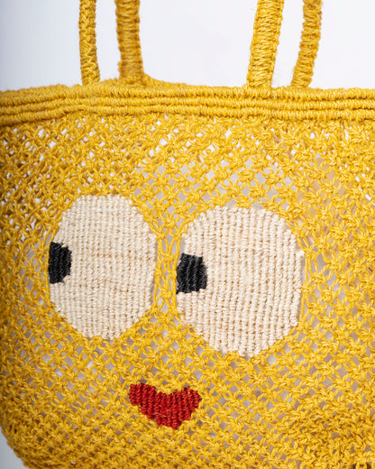 Women's Jute Beach Bag – Sweetheart Peach | Eco-Friendly Summer Tote