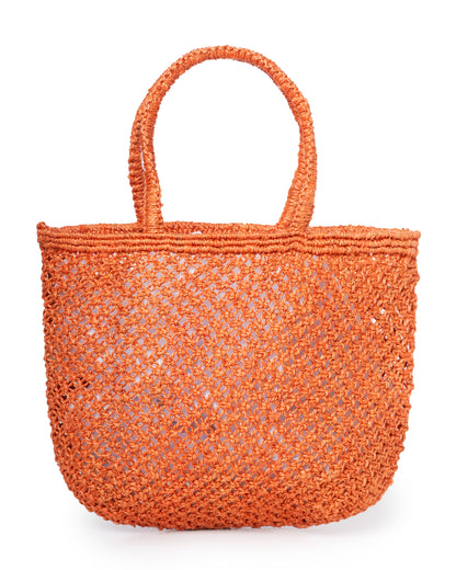 Women's Beach Bag Jute - Sweetheart Peach