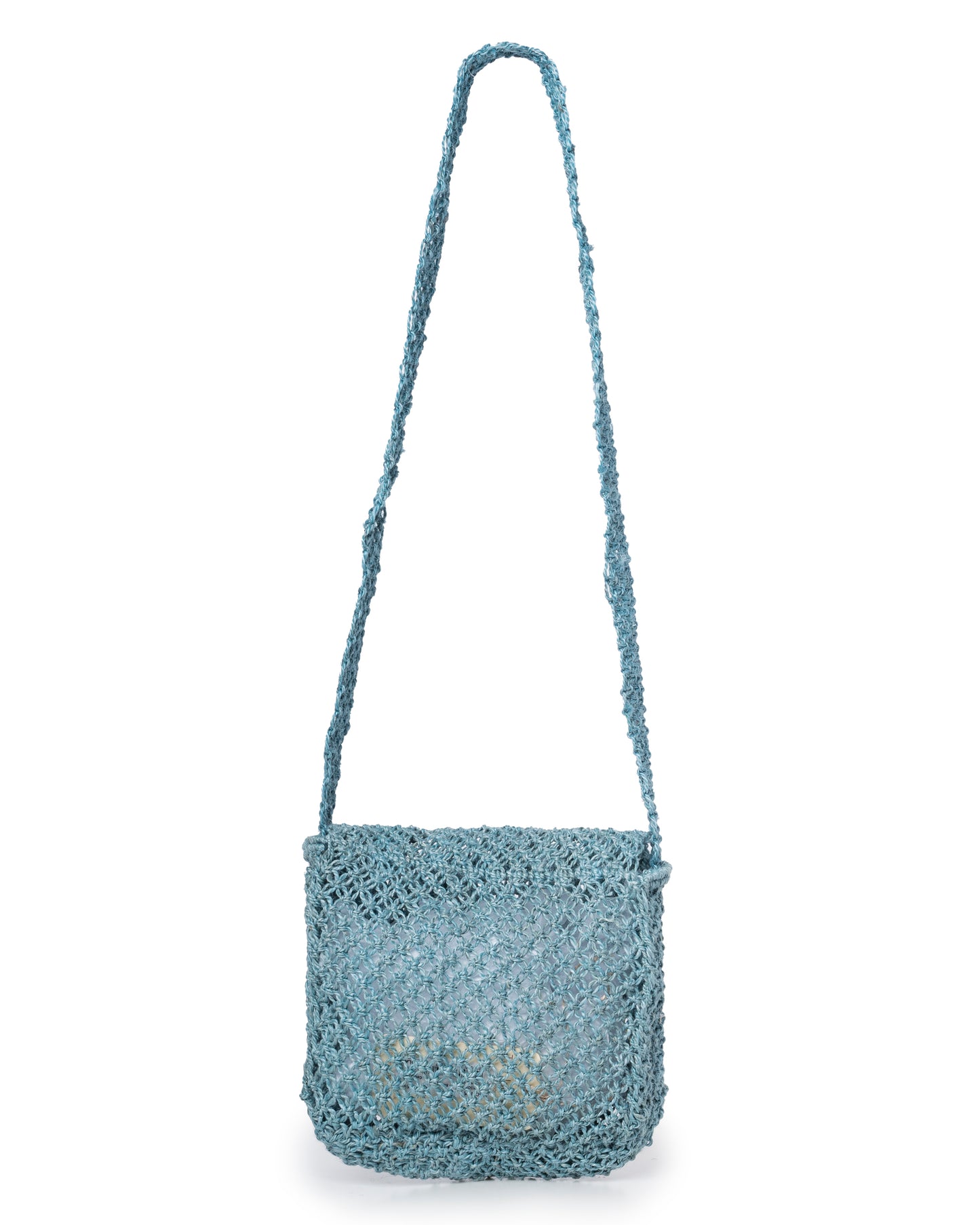 Women's Lola Jute Beach Bag –  Blue | Eco-Friendly Big Eyes Tote Sky