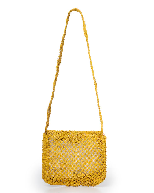Women Beach Tote Bag Premium Cotton Canvas - Yellow
