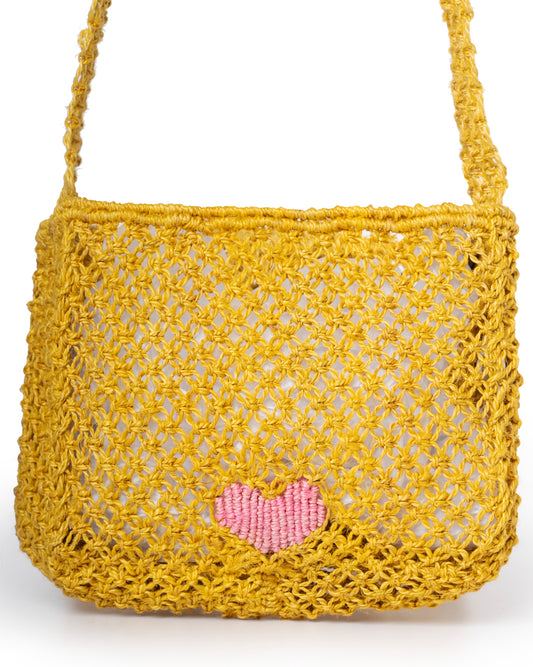 Women Beach Tote Bag Premium Cotton Canvas - Yellow