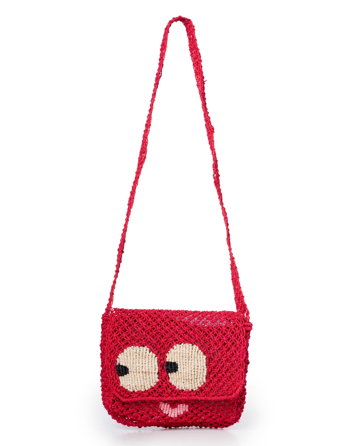 Women’s Premium Jute Beach Tote Bag – Lola Sweetheart Raspberry