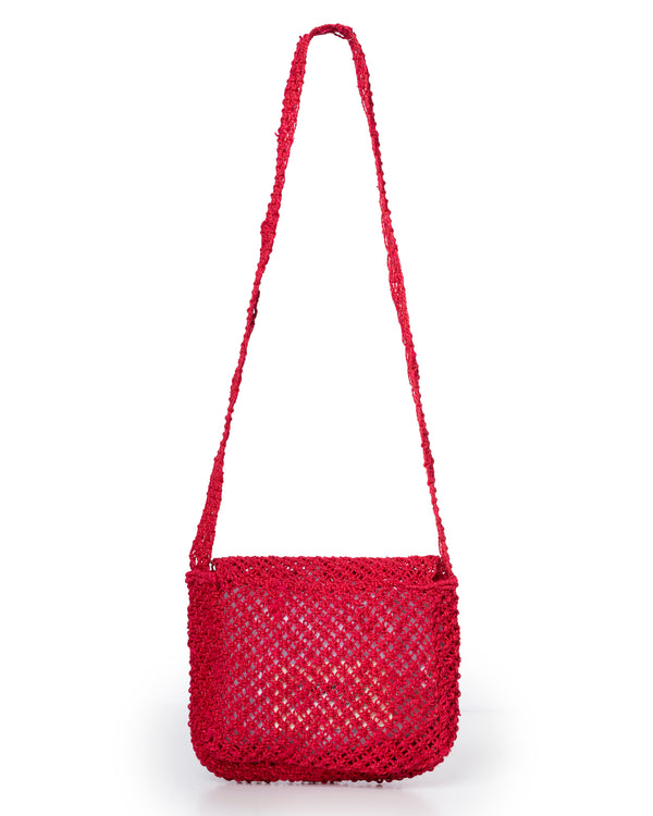 Women’s Premium Jute Beach Tote Bag – Lola Sweetheart Raspberry
