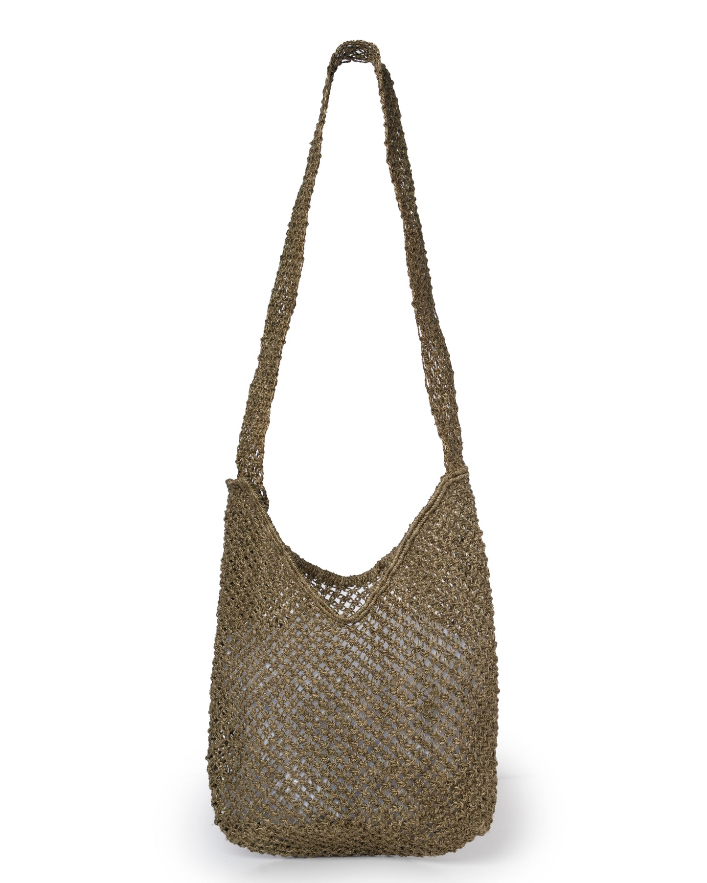 Women's  Jute Beach Tote Bag -  Drusilla Olive & Natural Raffia