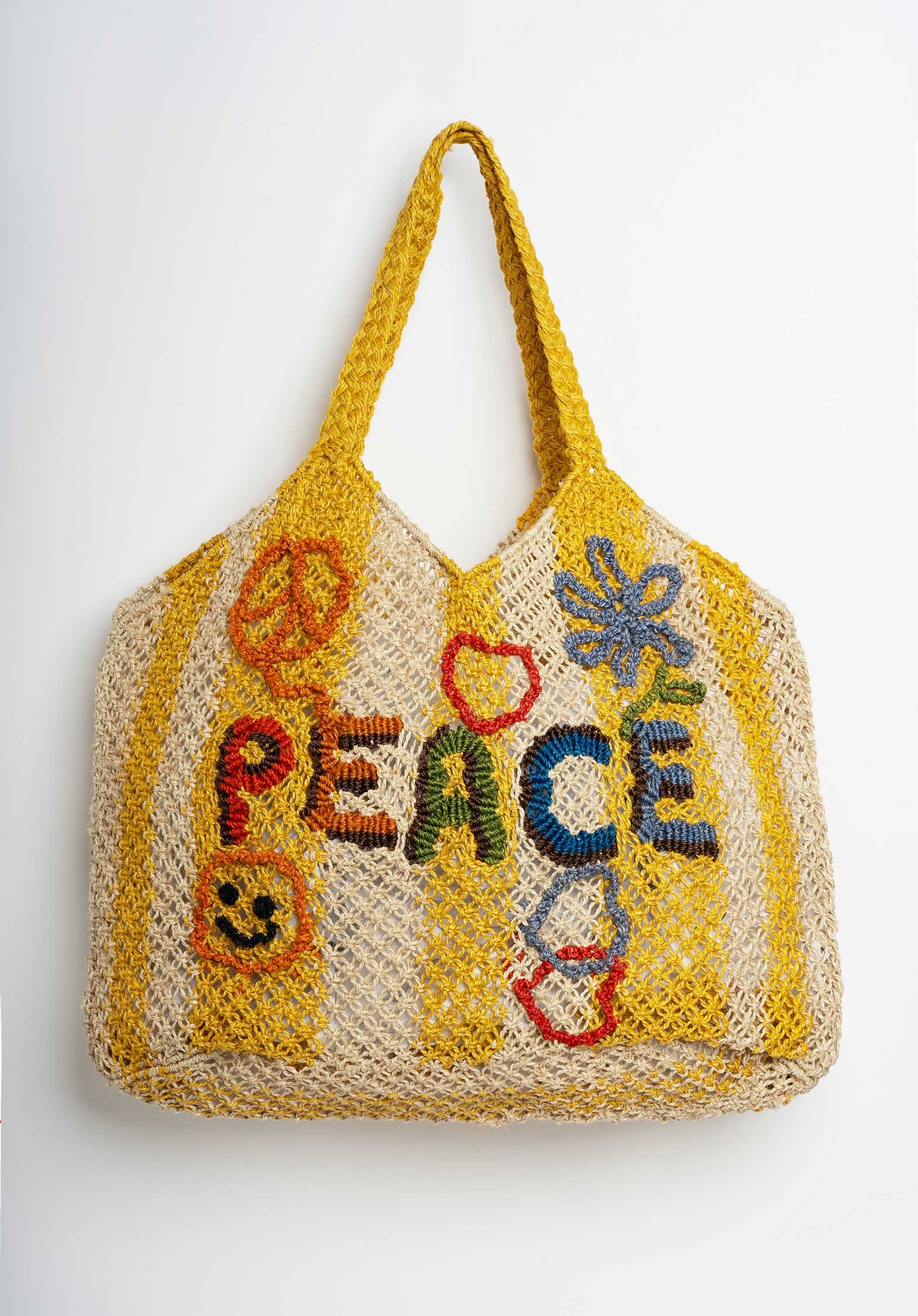 Beach Bag Drew Peace Yellow