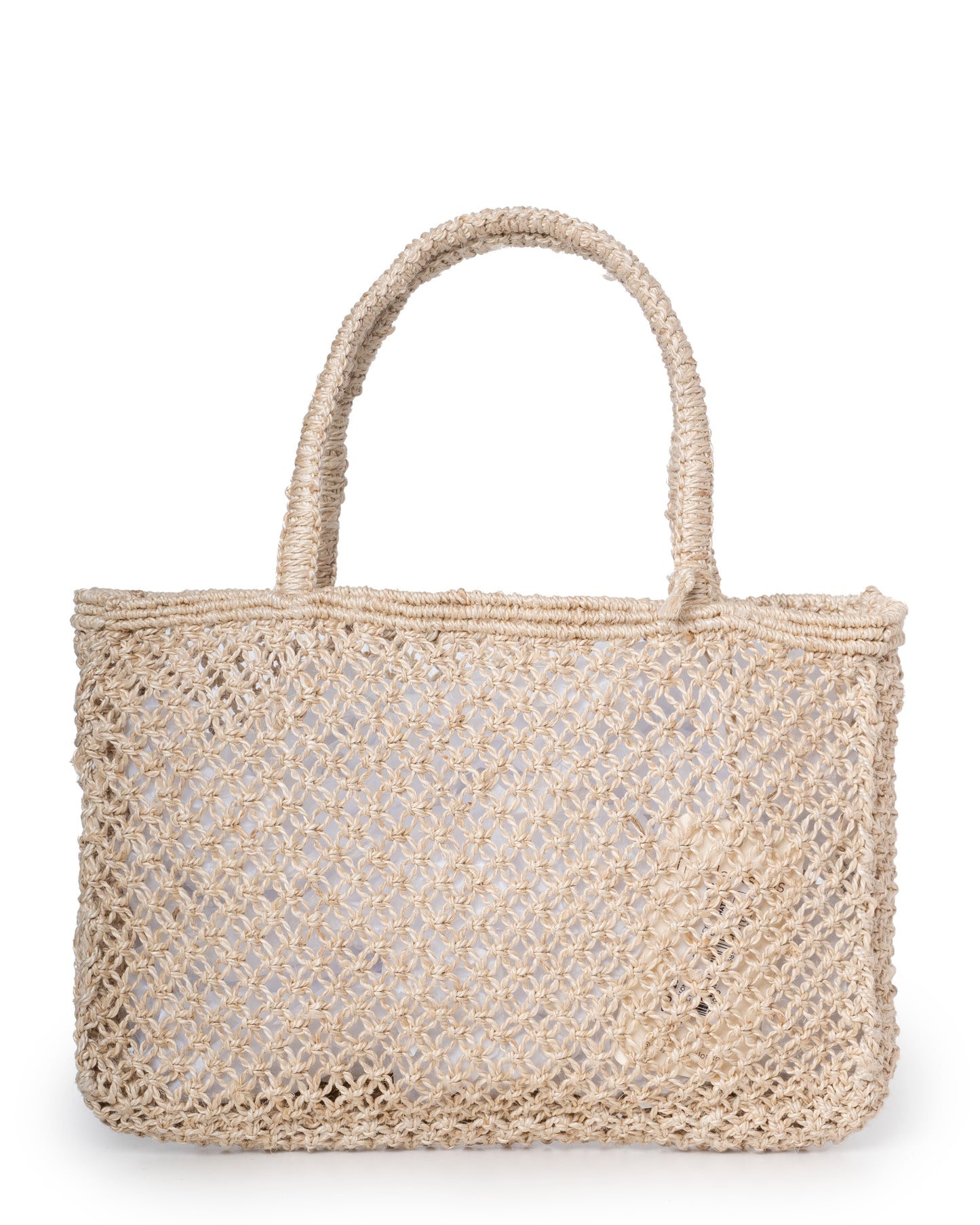 Variation 1: Women's Beach Bag Heavy Duty Canvas Fabric - Cherry Natural