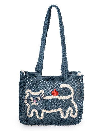 Beach Bag Sofie Kitty Dark-Navy