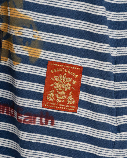 Garcon by Garcon | Striped Hemp-Blend Tee - Navy-Grey-Stripes