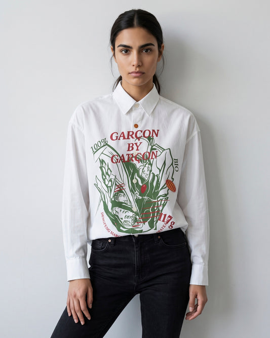 Garcon by Garcon | Dengfeng Farm Print Shirt - White