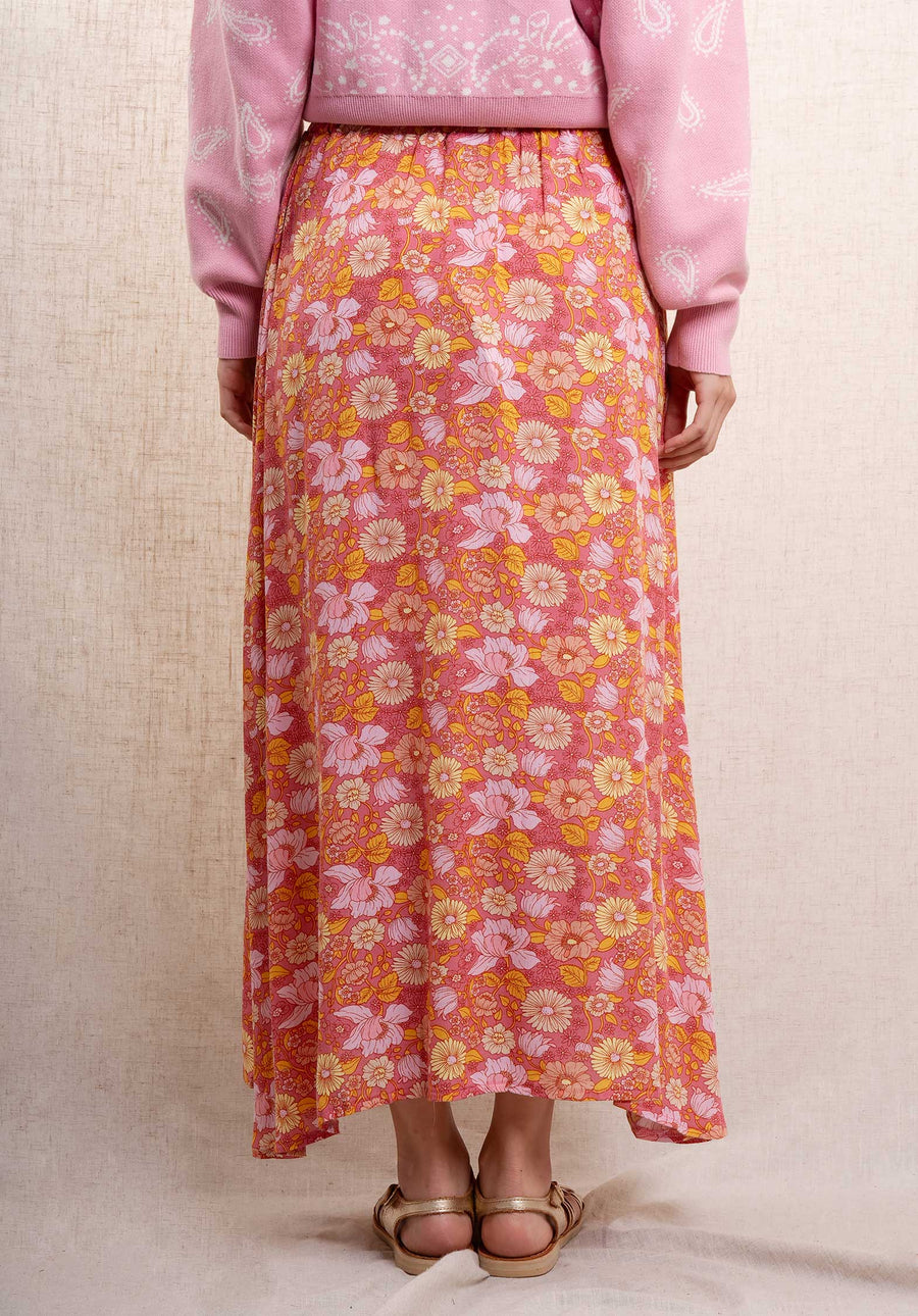 Skirt 6266 Pink-Flower