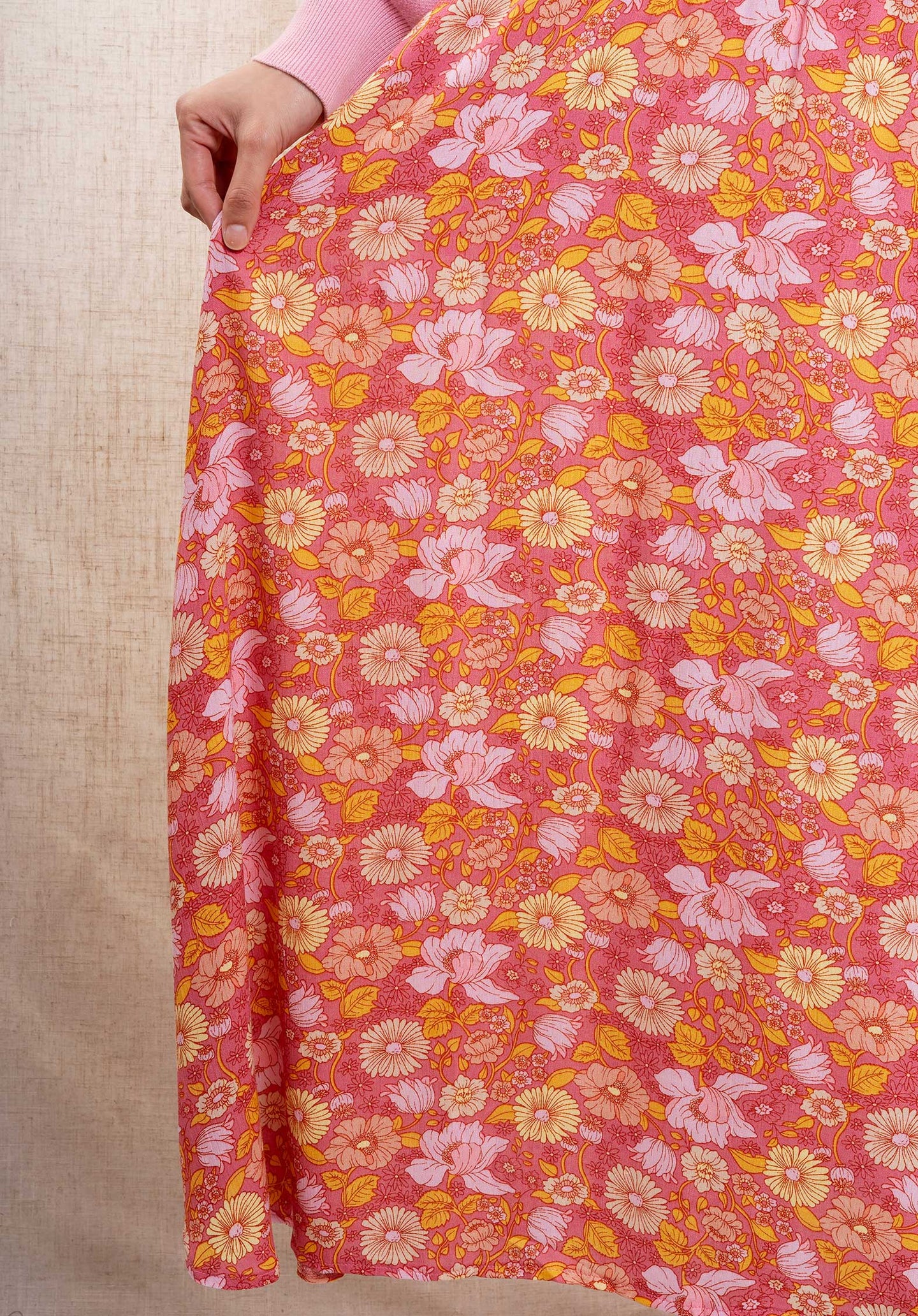 Skirt 6266 Pink-Flower