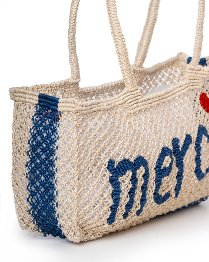 Women's Beach Bag Raffia Straw Weave Exterior - Natural