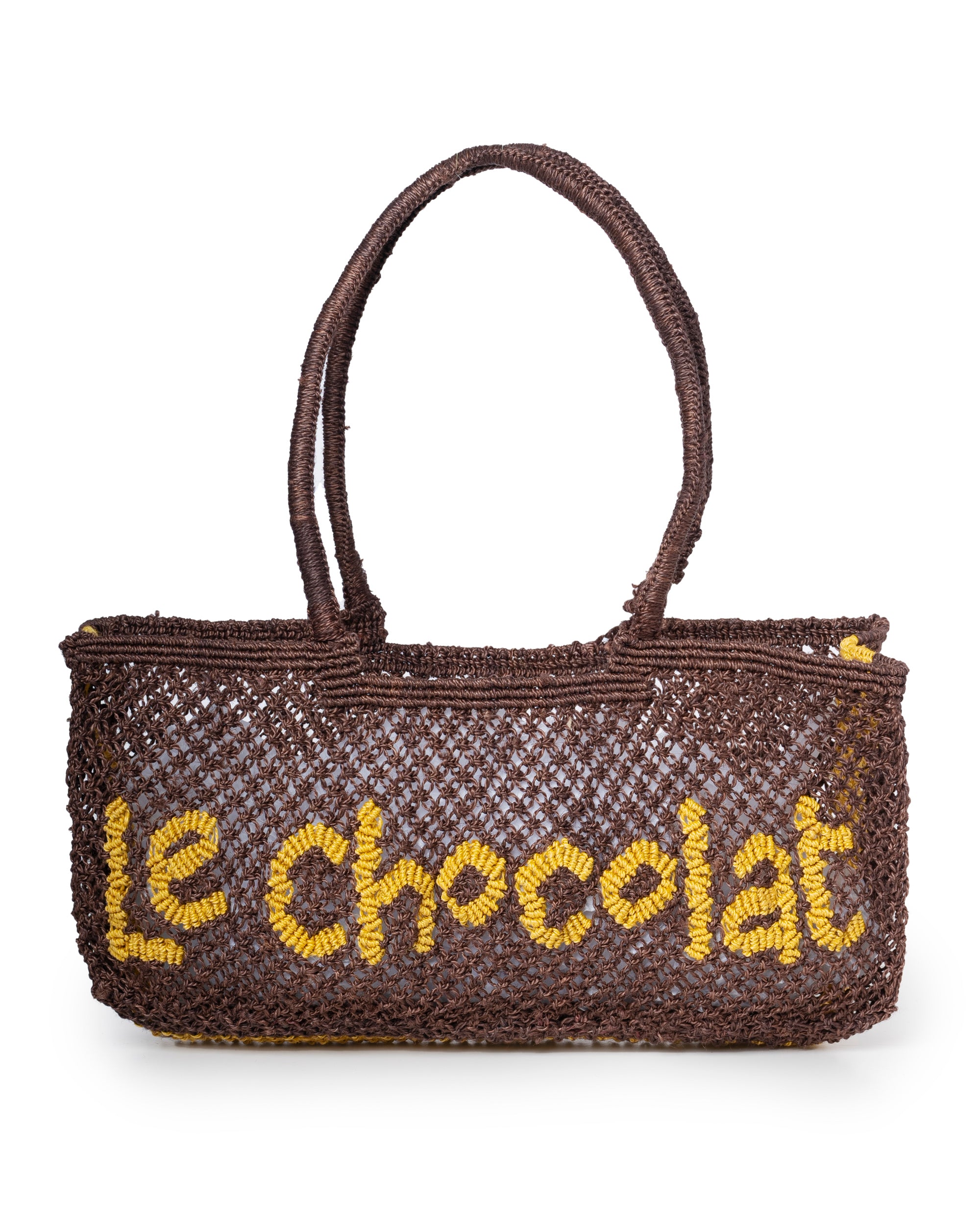 Eloise Jute Beach Bag – Chocolat  Eco-Friendly Tote Brown