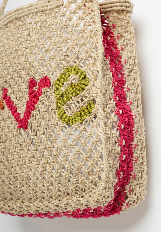 Beach Bag Cara Love Natural