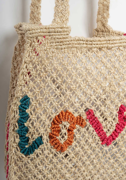 Beach Bag Cara Love Natural