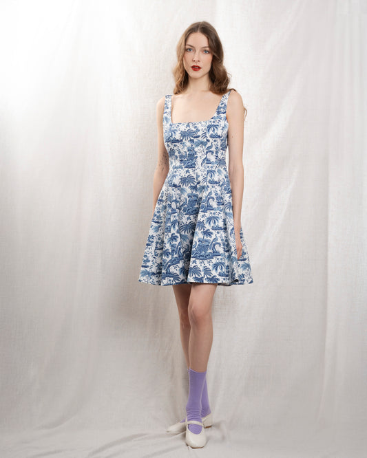 Dresses Wells Mini Sp Blue-Toile