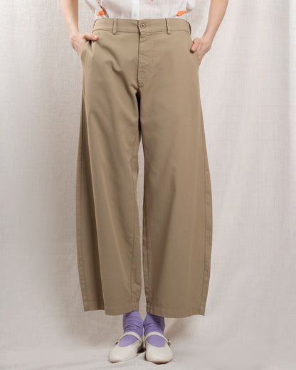 Women's Pants 100% Cotton Needlecord Fabric - Natural Sonora