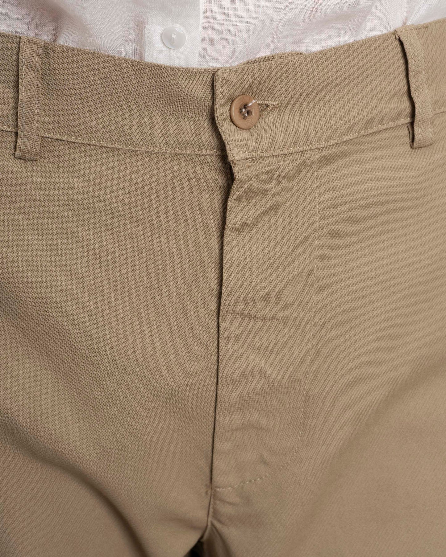 Women's Pants 100% Cotton Needlecord Fabric - Natural Sonora