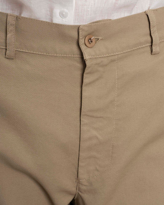 Women's Pants 100% Cotton Needlecord Fabric - Natural Sonora