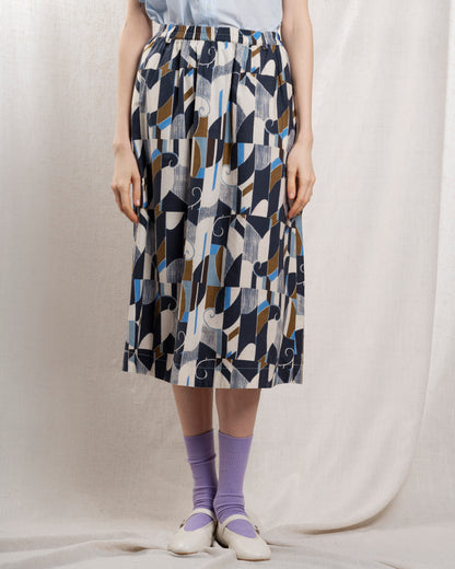 Skirt Jorda Bfjd623 01-Natural-Blue-Khak