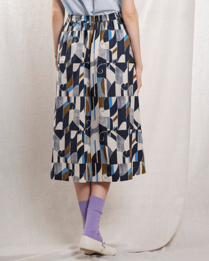 Skirt Jorda Bfjd623 01-Natural-Blue-Khak