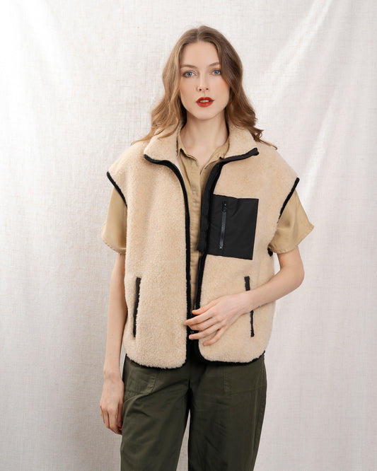 Vest Sherp Light-Beige