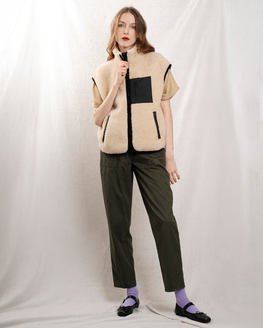 Vest Sherp Light-Beige