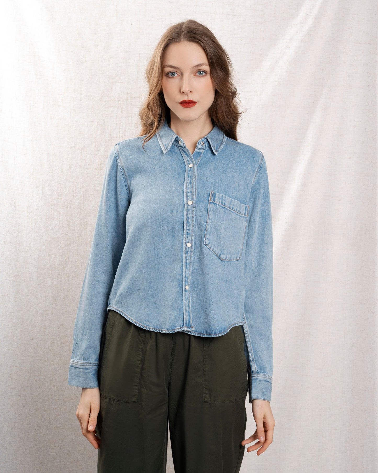 Denim Shirt Noa 7017 Faded-Indigo