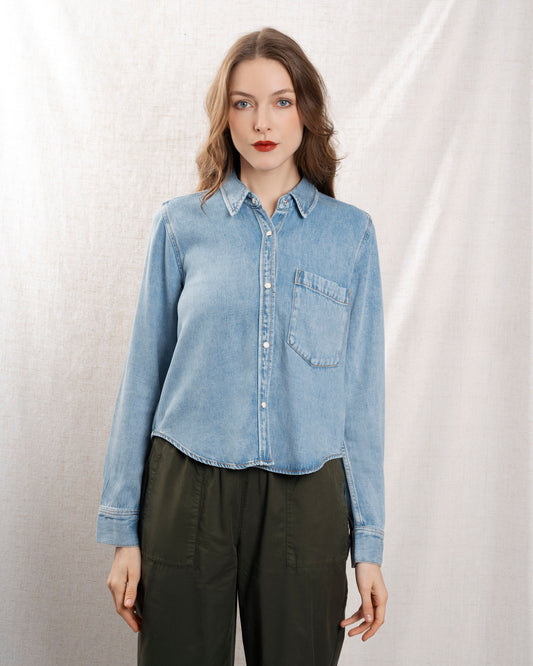 Denim Shirt Noa 7017 Faded-Indigo